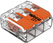 50 St&uuml;ck Wago COMPACT 221-413 3 Leiter Kabelverbinder mit Hebel