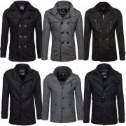 BOLF Mantel Herren Wintermantel Casual Sakko Classic WOW Mix 4D4 &Uuml;bergangsmantel 