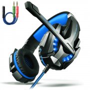 Gaming Kopfh&ouml;rer, Aoso G9000 Gaming Headset mit LED Licht Mikrofon In-line Lautst&auml;rkeregler