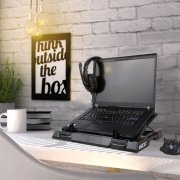 AUKEY Laptop K&uuml;hler,4 L&uuml;ftern, 2 USB Port, 5 verstellbarer Winkel, geeignet f&uuml;r Laptop 14-15.6 Zoll