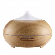 Aroma Diffuser, Anypro 300ml Holzmaserung luftbefeuchter mit farbenwechselnde elektrisch Duftlampe