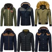 BOLF Herren Winterjacke Sweatjacke Sportjacke &Uuml;bergangsjacke WOW Mix 4D4 Winter 