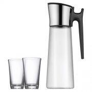 Wasserkaraffe BASIC m. Griff + 2 Gl&auml;ser f&uuml;r nur 29,95 &euro;