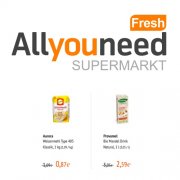 15,- Euro Rabatt bei Allyouneed Fresh Supermarkt