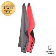 Towell+ Sporthandtuch rot oder grau f&uuml;r nur 18,99 &euro;