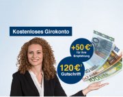 Kostenloses Girokonto mit bis zu 170 &euro; Pr&auml;mie abstauben!