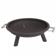 Ultranatura Feuerschale Vulcano mit Edelstahl-Tragegriffen, 65 cm 