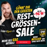 Bis zu 96% Rabatt im Restgr&ouml;ssen Mega-Sale bei SportSpar