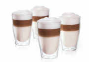 4er Set Tchibo Cafissimo Latte-Macchiato-Gl&auml;ser (Doppelwandig) nur 19,95 &euro; inkl. Versand