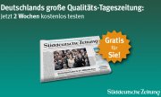 2 Wochen S&uuml;ddeutsche Zeitung kostenlos 
