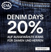 20 % Rabatt auf Jeans bei C&A