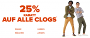 25 % Rabatt auf Clogs bei Crocs + Versandkostenfrei