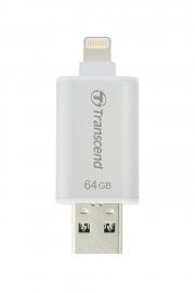 Transcend JetDrive Go 300S 64GB Lightning & USB3.1 OTG Stick (f&uuml;r Apple iPhone, iPad, iPod) silber