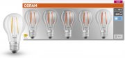 5er-Box Osram LED Base Classic A60 Filament LED-Lampen aus Glas f&uuml;r E27 Sockel
