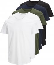 5er Pack Jack & Jones Noa Crew Neck Regular Fit T-Shirts 100% Baumwolle