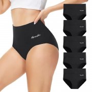 5er Pack Momoshe Baumwoll-Slips f&uuml;r Damen im High-Waist-Schnitt f&uuml;r 12,99&euro;
