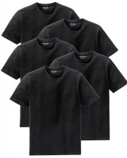 5er Pack Otto Kern Rundhals T-Shirts aus 100% Baumwolle in schwarz oder wei&szlig;