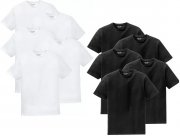 5er Pack Otto Kern Rundhals T-Shirts aus 100% Baumwolle in schwarz oder wei&szlig;