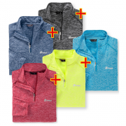 5er Pack Reusch Zipper Funktionsshirts
