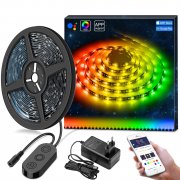 5m RGB LED Strips Sync mit Musik, wasserdichte LED Kette