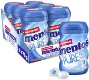 6 Boxen Mentos Kaugummi Pure Fresh Mint Chewing Gum Dragees mit fl&uuml;ssiger F&uuml;llung