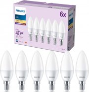 6-er Pack Philips LED Classic E14 Lampen mit warmwei&szlig;em Licht