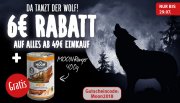 6&euro; Rabatt ab 49&euro; Einkaufswert + 1 Dose Moon Ranger gratis
