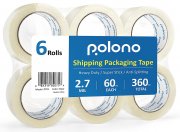 6 Rollen POLONO 48mm&times;60m Paketklebeband