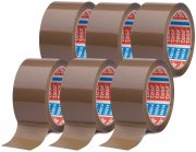 6 Rollen Tesa tesapack 64014 Klebeband Braun 66m x 50mm