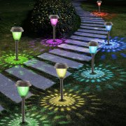 6 St&uuml;ck BOOTYLIGHT &lrm;RGB LED Solarlampen