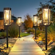 6 St&uuml;ck BUCASA superhelle LED Solarlampen