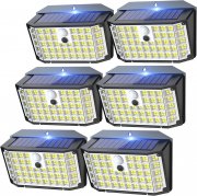 6 St&uuml;ck Claoner 176 LEDs Solarlampen mit Bewegungsmelder