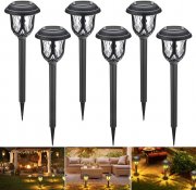 6 St&uuml;ck GEEDIAR LED Solar Gartenleuchten