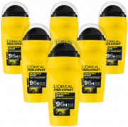 6 St&uuml;ck L'Or&eacute;al Men Expert Roll-On Deo Anti-Transpirant Invincible Sport Deoroller