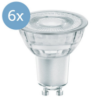 6 St&uuml;ck Osram LED-Reflektorlampen mit GLOWdim-Effekt GU10