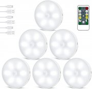 6 St&uuml;ck Uooser wiederaufladbare Akku LED Nachtlichter mit Bewegungsmelder