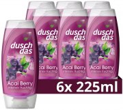 6 x 225 ml Duschdas Acai Berry Duschgel mit Fresh-Energy-Duftformel