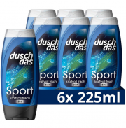 6 x 225 ml Duschdas Sport 3in1 Duschgel und Shampoo mit Fresh-Energy-Duftformel