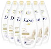6 x 250 ml Dove Duschgel Damen Pflegedusche Seidig Zart f&uuml;r Samtweiche Geschmeidige Haut
