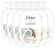 6 x 250 ml Dove Pflegegeheimnisse Pflegende Hand-Waschlotion mit Kokos- und Mandelduft