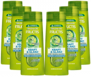 6 x 250 ml Garnier Fructis Kraft und Glanz Shampoo