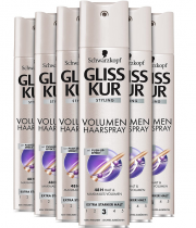 6 x 250 ml Gliss Kur Haarspray Ultimate Volume