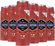 6 x 250 ml Old Spice Captain Duschgel und Shampoo f&uuml;r M&auml;nner