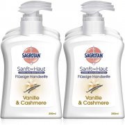 6 x 250 ml Sagrotan Handseife Extra Pflege Vanille & Cashmere