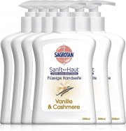 6 x 250 ml Sagrotan Handseife Extra Pflege Vanille und Cashmere