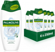6 x 250ml Palmolive Duschgel Naturals Sensitive Cremedusche mit Feuchtigkeitsmilch