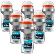 6 x 50 ml L'Or&eacute;al Paris Men Expert Fresh Extreme Anti-Perspirant 48h Roll-On Deoroller