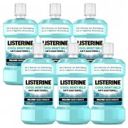 6 x 500 ml LISTERINE Cool Mint Mild antibakterielle Mundsp&uuml;lung mit &auml;therischen &Ouml;len
