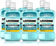 6 x 600ml Listerine Cool Mint Mild antibakterielle Mundsp&uuml;lung ohne Alkohol