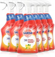 6 x 750 ml Spr&uuml;hflaschen Sagrotan K&uuml;chen-Allzweck-Reiniger Spritzige Zitrone